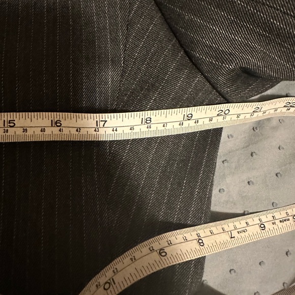 🇫🇷Rouje Jacques blazer grey pinstripe 34 - Picture 8 of 8